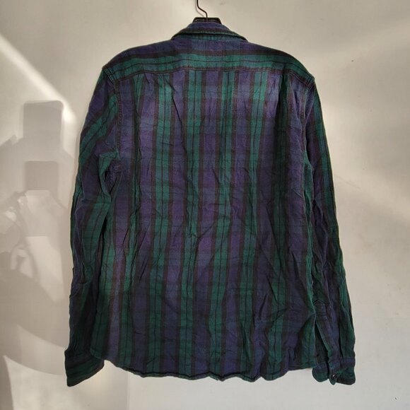 J. Crew Mid-Weight Flannel Double Brushed Slim Button Up Long Sleeve Shacket Med - Picture 3 of 9